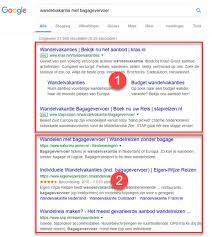 website in google zoekresultaten