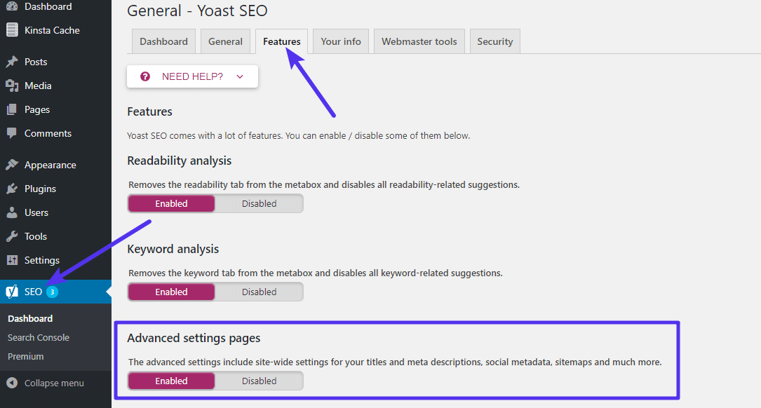 yoast seo sitemap xml