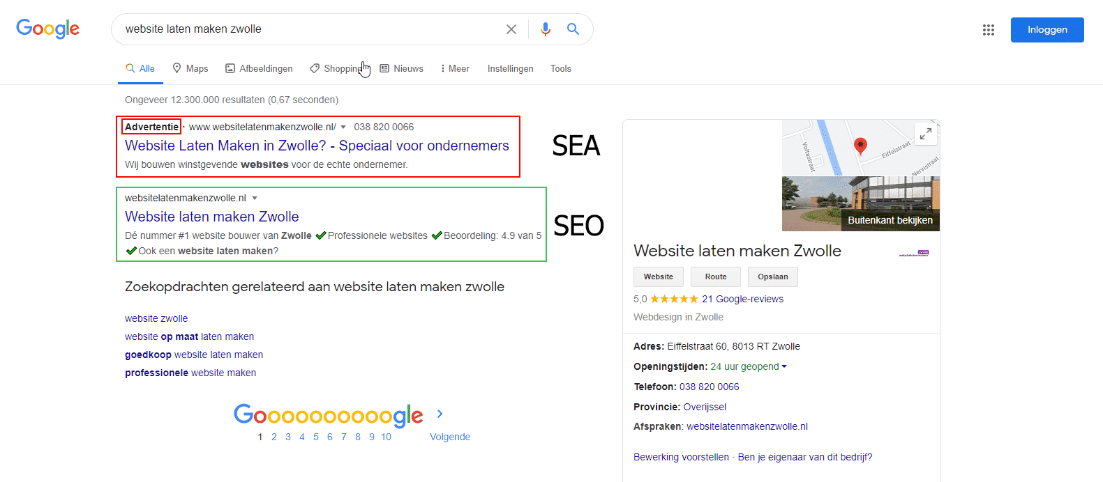 seo sea google