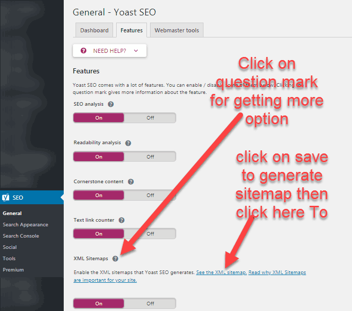 yoast sitemap xml